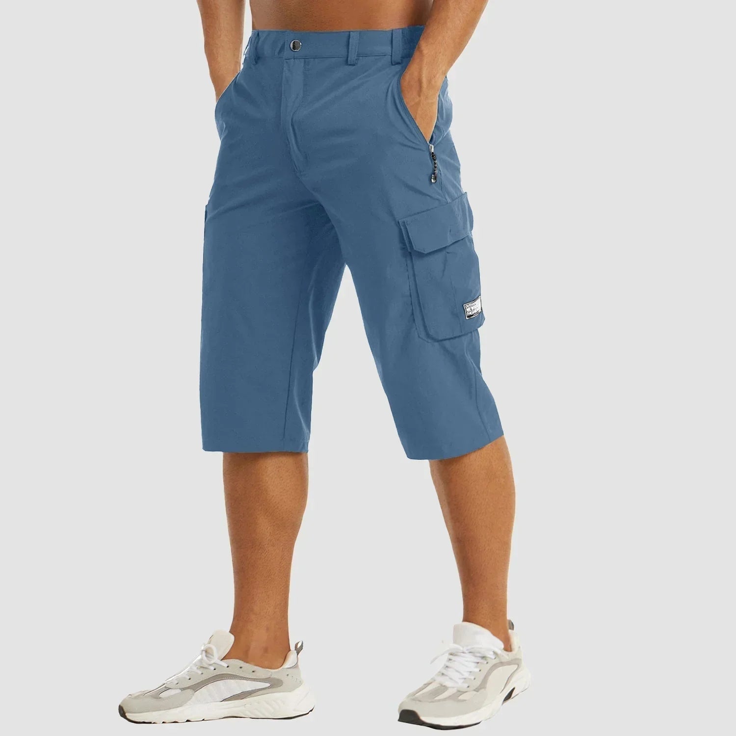 Sneldrogende Cargo Shorts Voor Actieve Mannen Met Meerdere Zakken