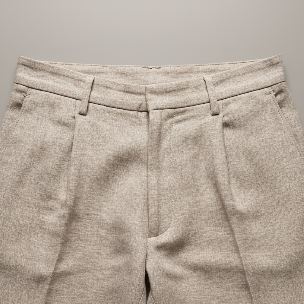Linnen Broek Heren Rechte Pijp Comfort Fit