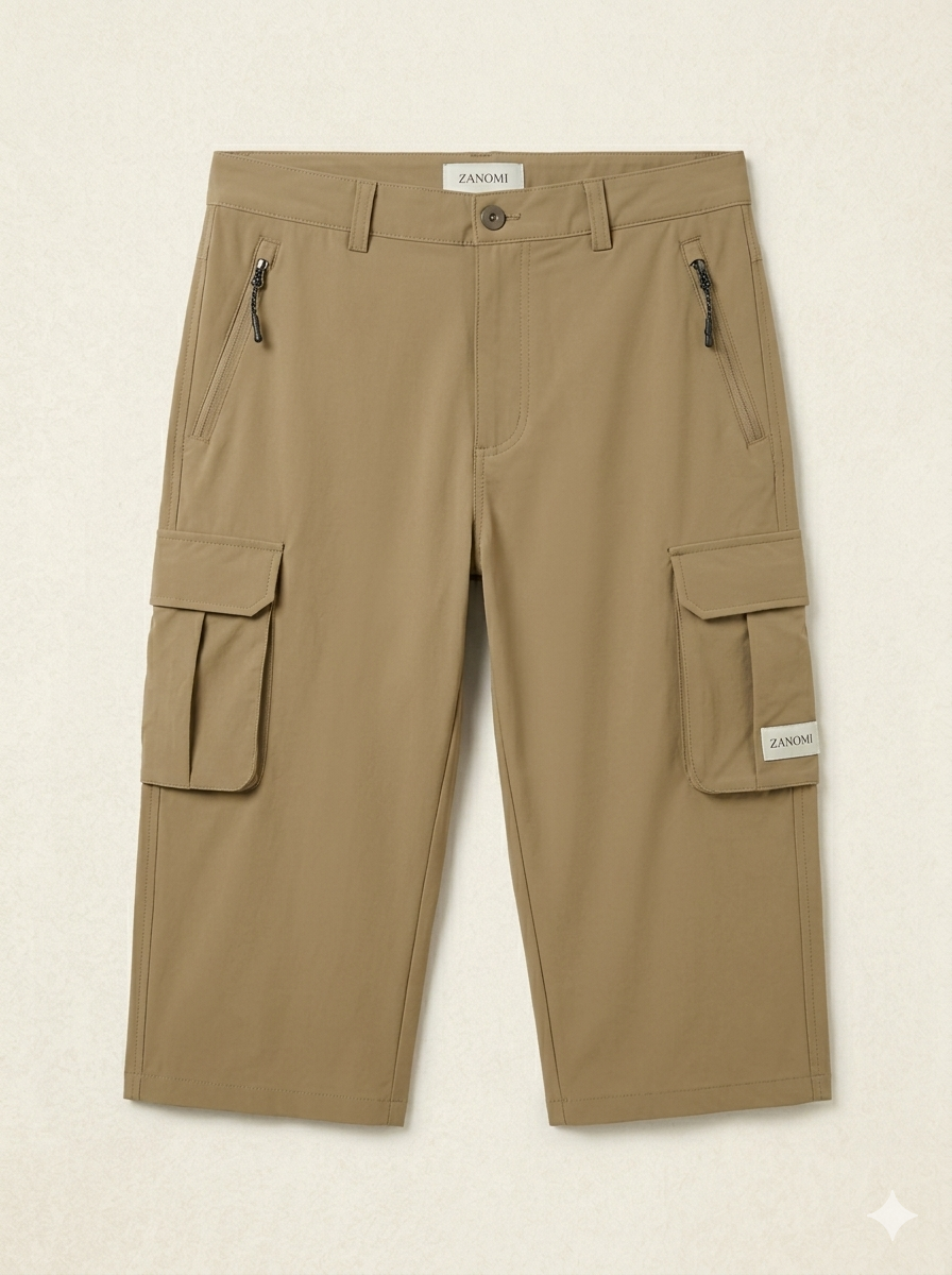 Sneldrogende Cargo Shorts Voor Actieve Mannen Met Meerdere Zakken