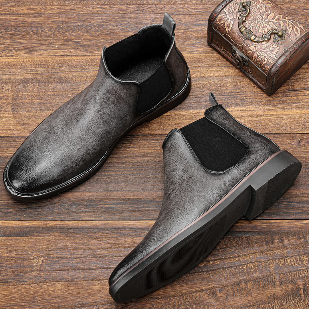 Viktor | Heren Leren Chelsea Boots met Modern Design