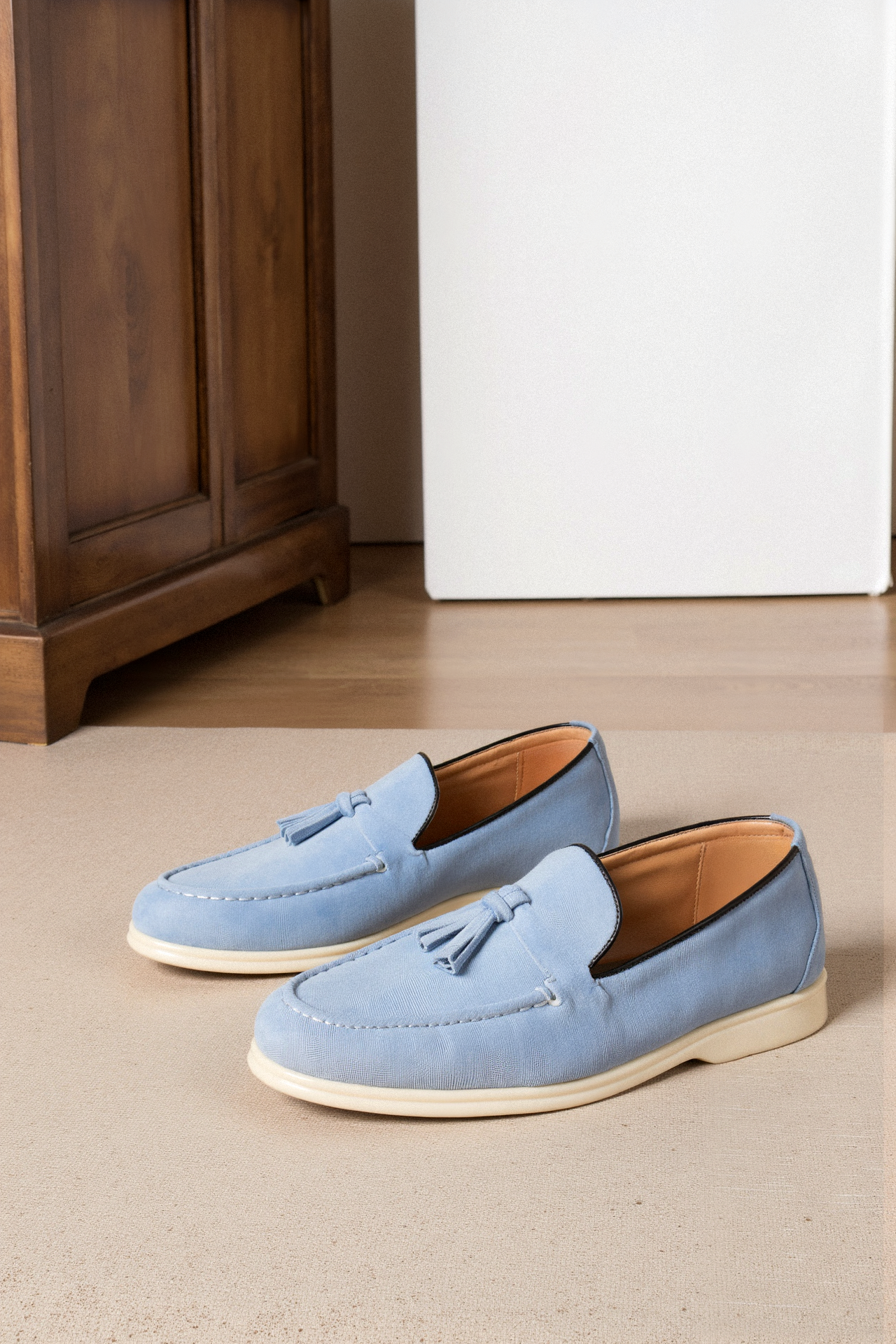 Heren Loafers Met Kwasten En Instapmodel