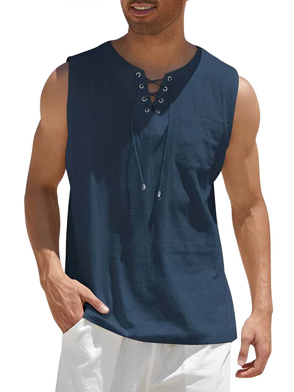 Zomerse Tanktop Voor Heren | Luchtig en Losvallend