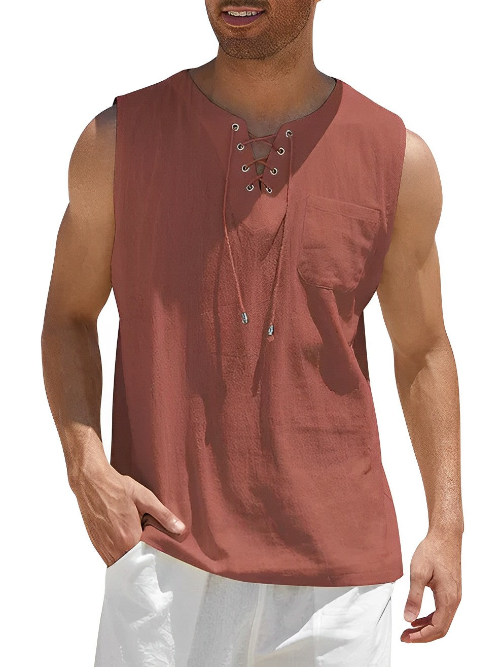 Zomerse Tanktop Voor Heren | Luchtig en Losvallend