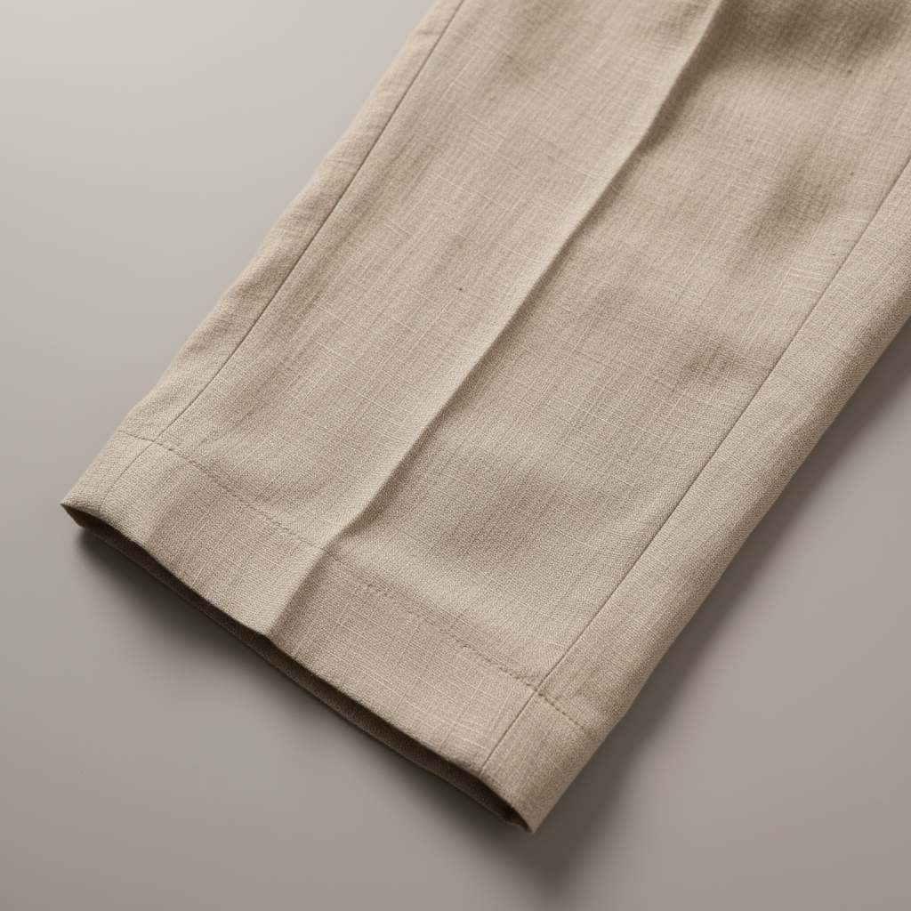 Linnen Broek Heren Rechte Pijp Comfort Fit