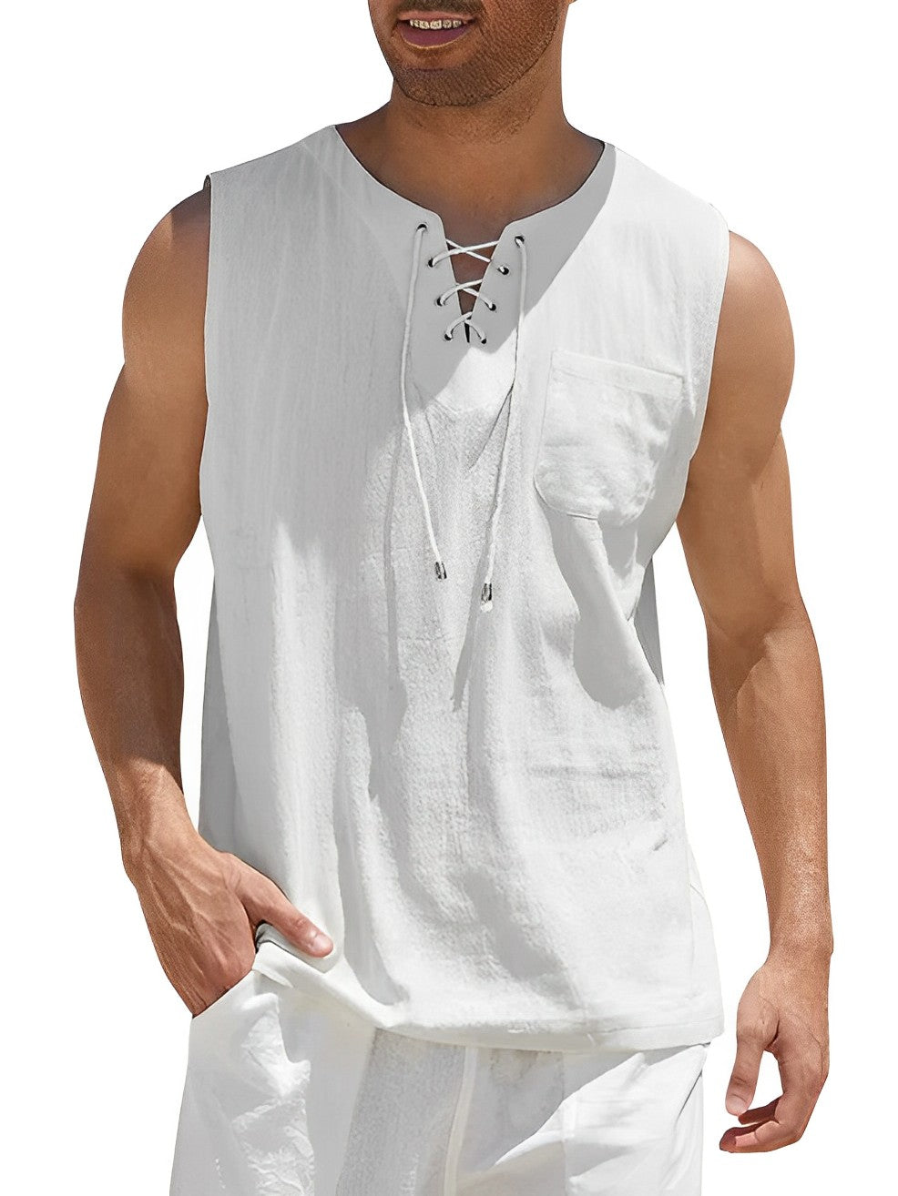 Zomerse Tanktop Voor Heren | Luchtig en Losvallend