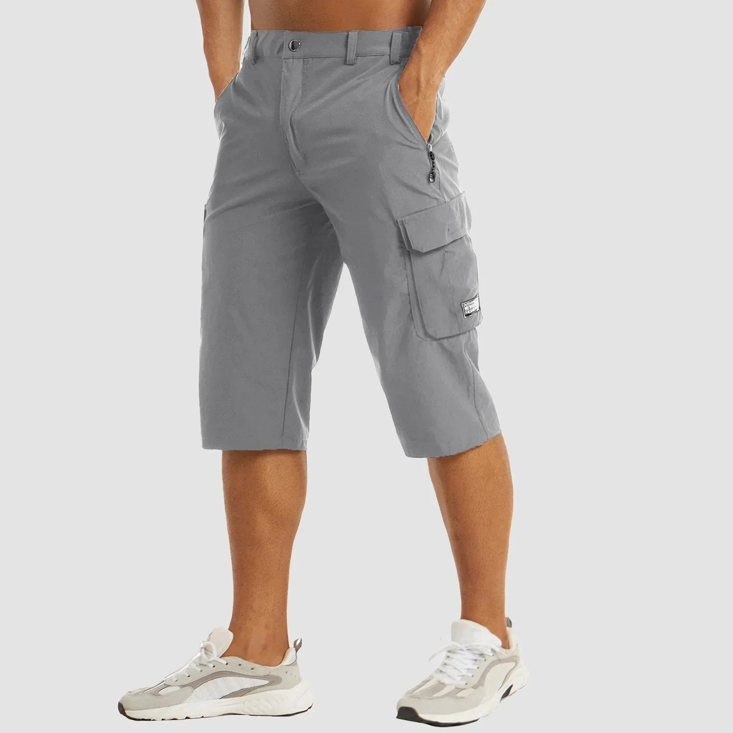Sneldrogende Cargo Shorts Voor Actieve Mannen Met Meerdere Zakken