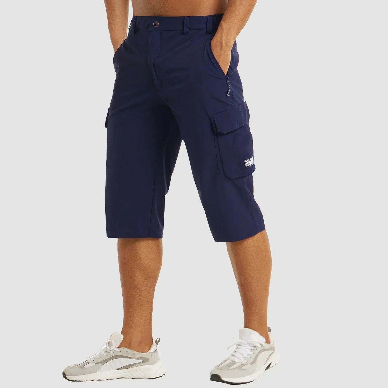 Sneldrogende Cargo Shorts Voor Actieve Mannen Met Meerdere Zakken