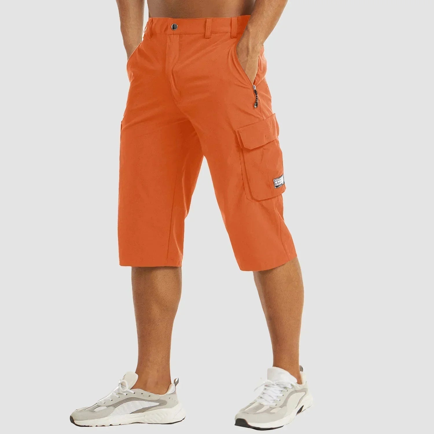 Sneldrogende Cargo Shorts Voor Actieve Mannen Met Meerdere Zakken