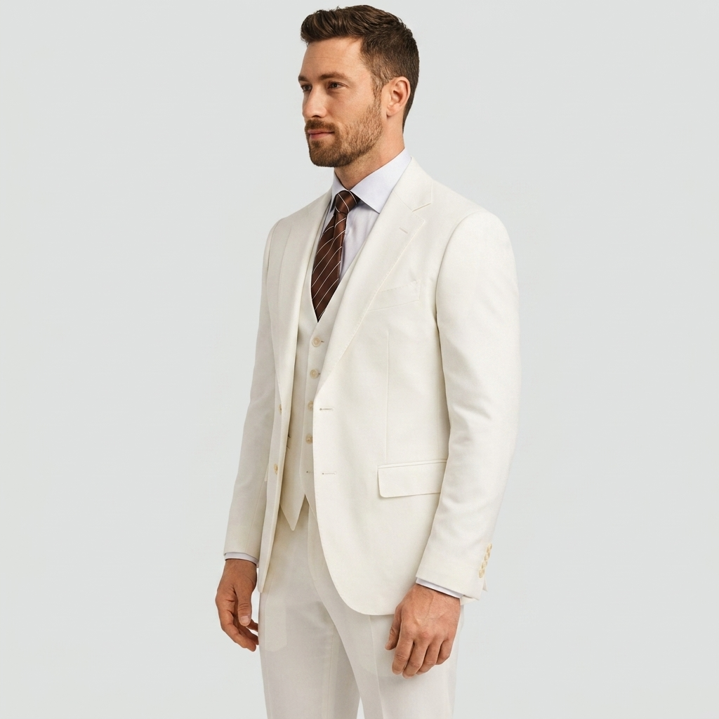 Luxe Heren Driedelig Pak met Blazer en Gilet en Pantalon