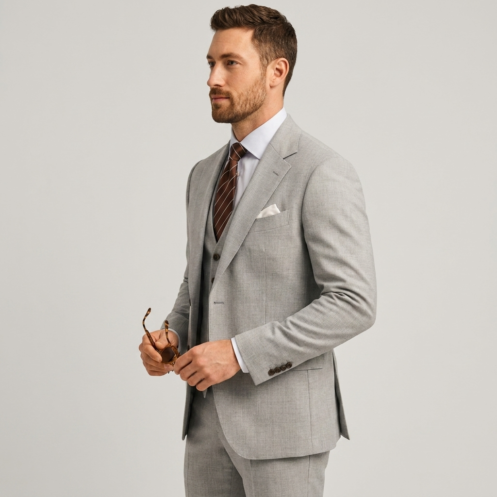 Luxe Heren Driedelig Pak met Blazer en Gilet en Pantalon