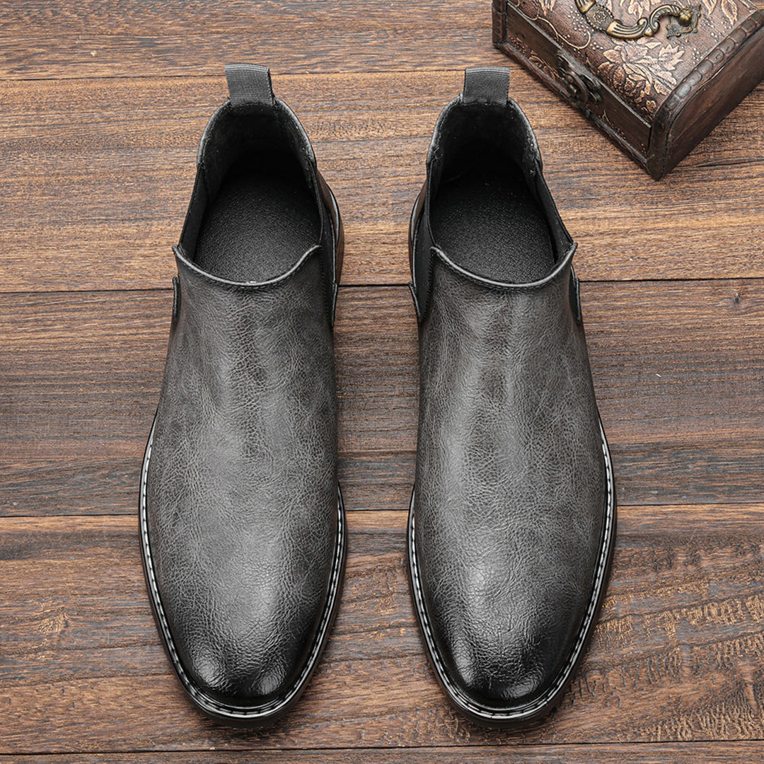 Viktor | Heren Leren Chelsea Boots met Modern Design