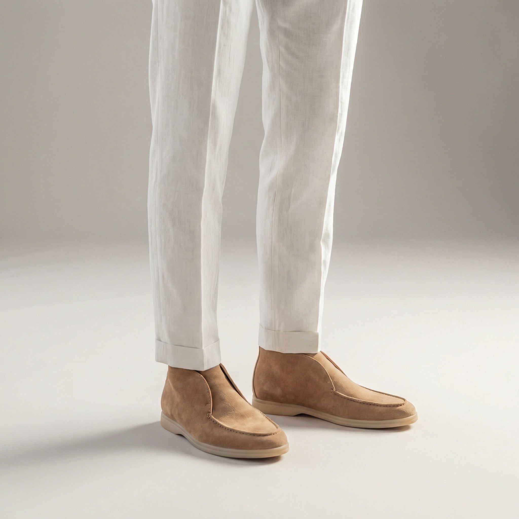 Heren Loafers Suede Hoog Formeel Casual