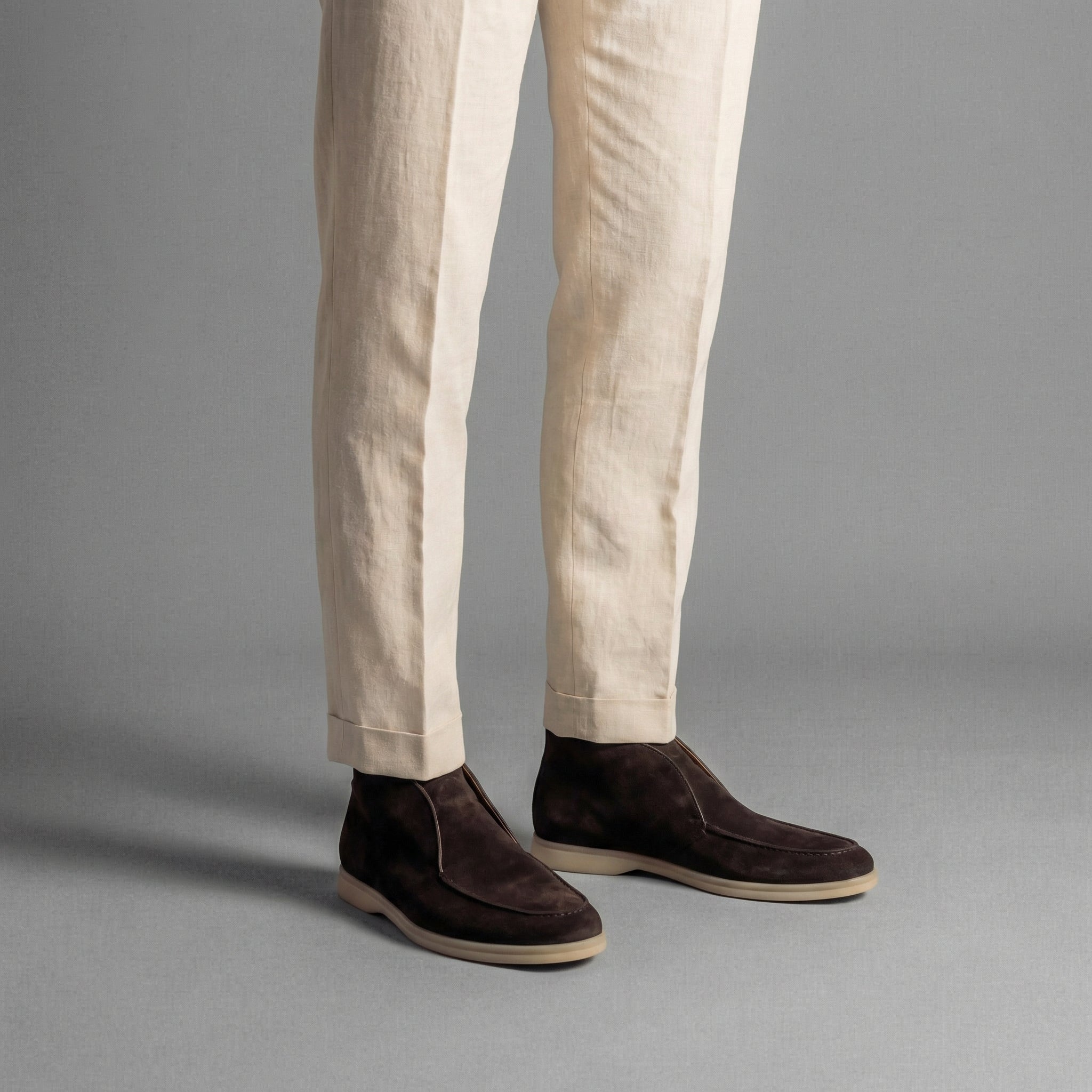 Heren Loafers Suede Hoog Formeel Casual