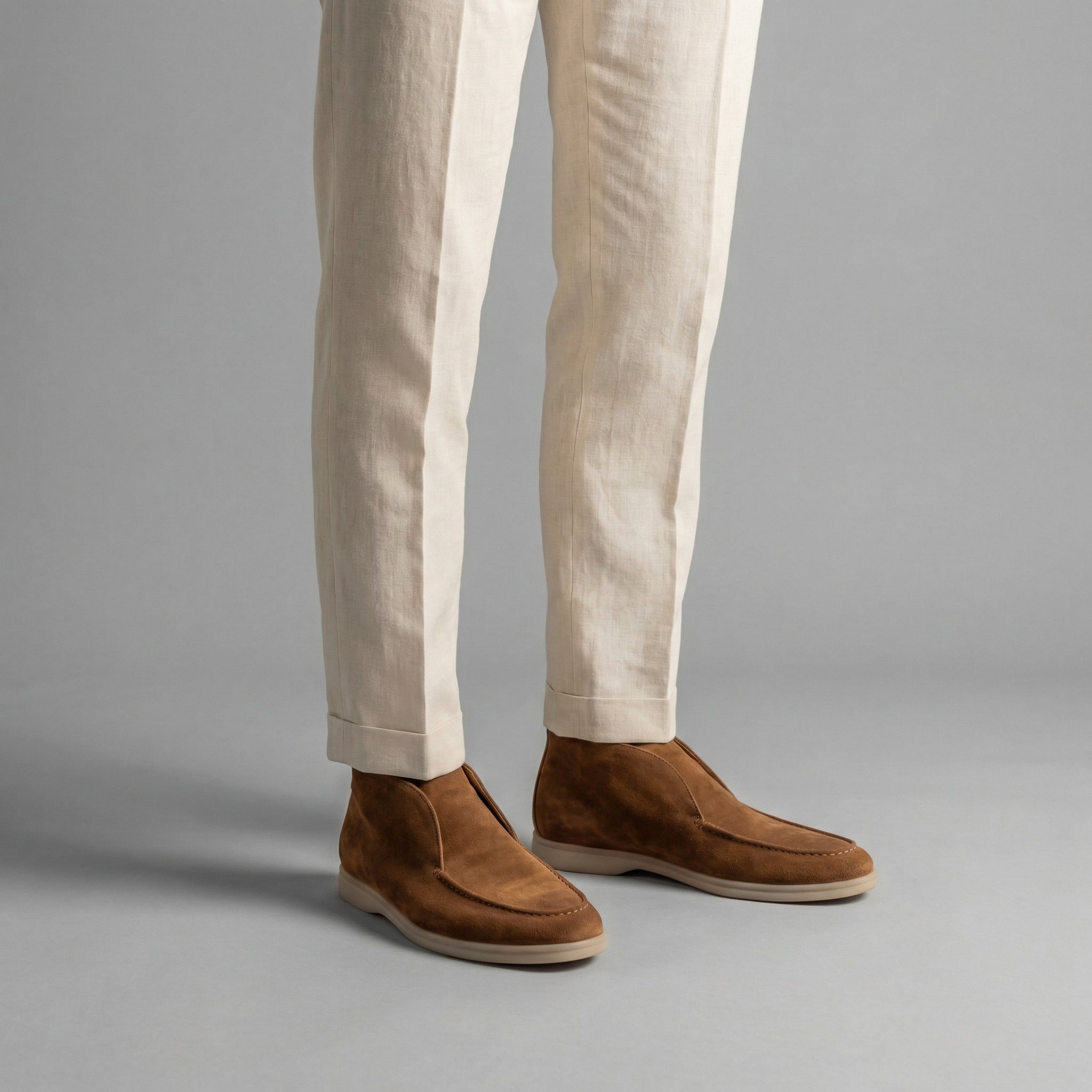 Heren Loafers Suede Hoog Formeel Casual