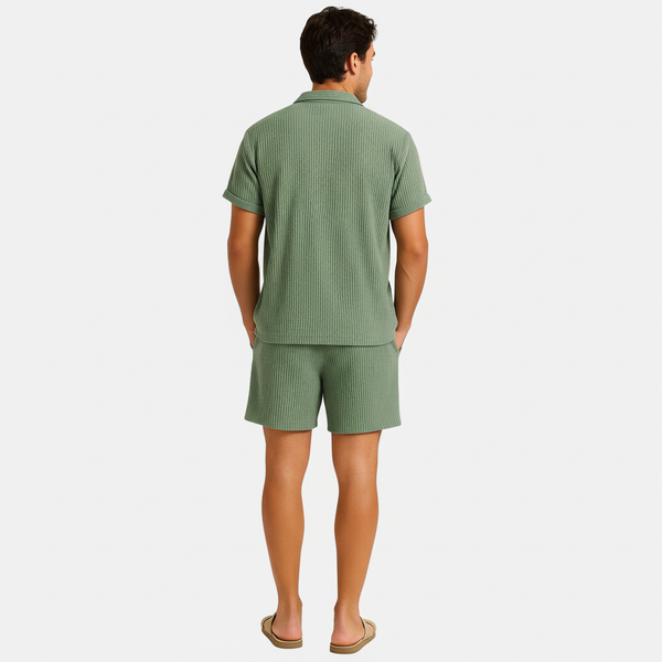 Heren Zomerset Overhemd Korte Broek Casual