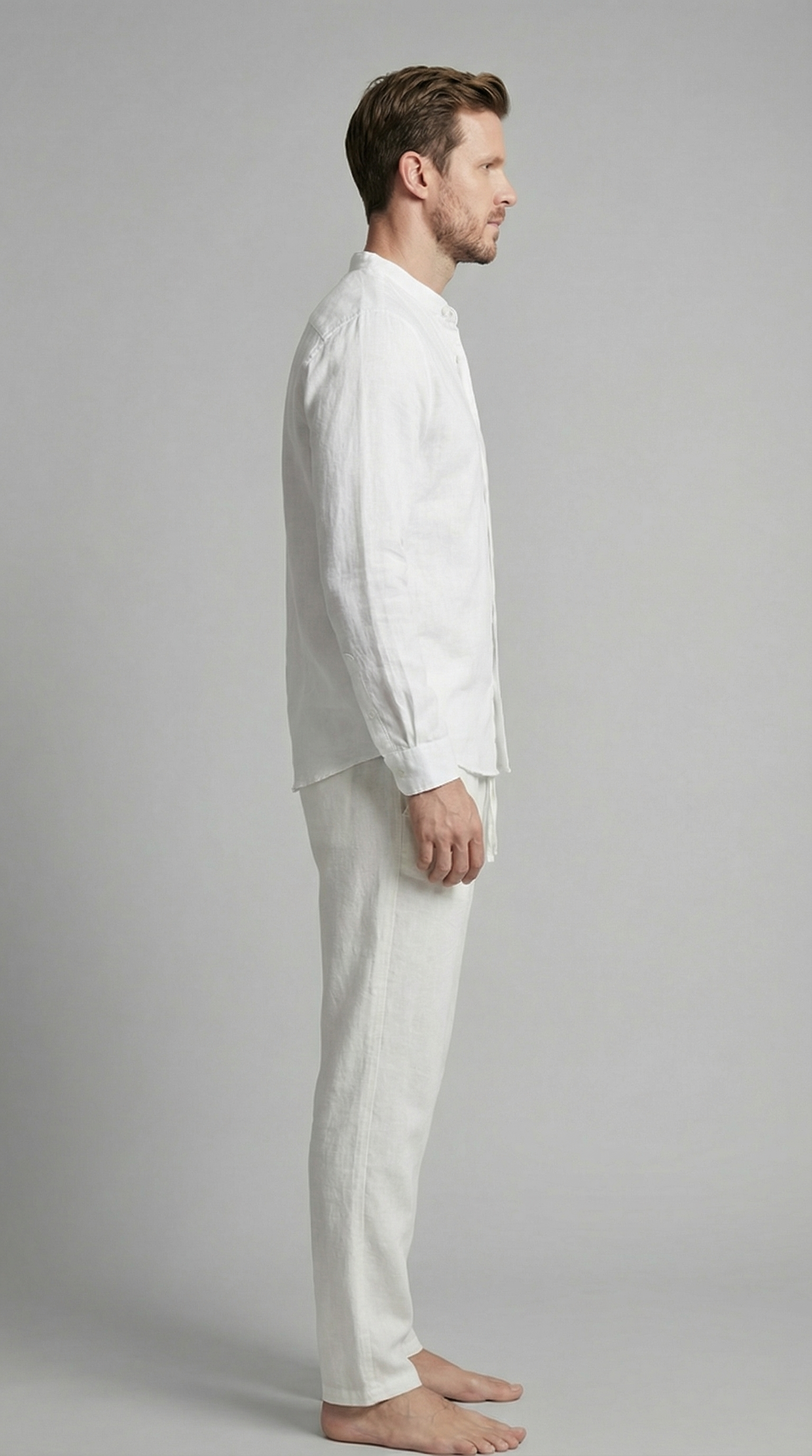 Herenset Shirt Pantalon Slim Fit Zomer
