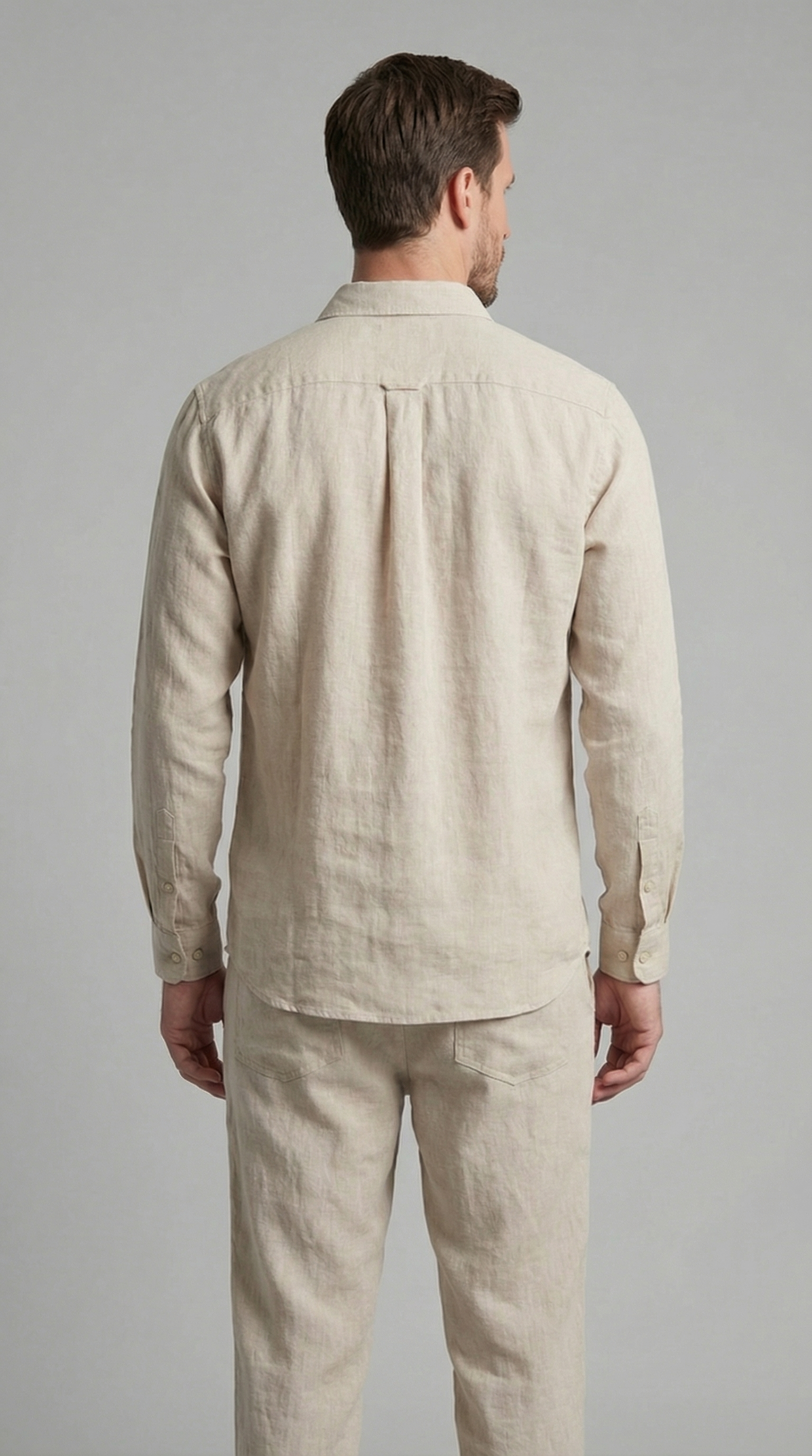 Herenset Shirt Pantalon Slim Fit Zomer
