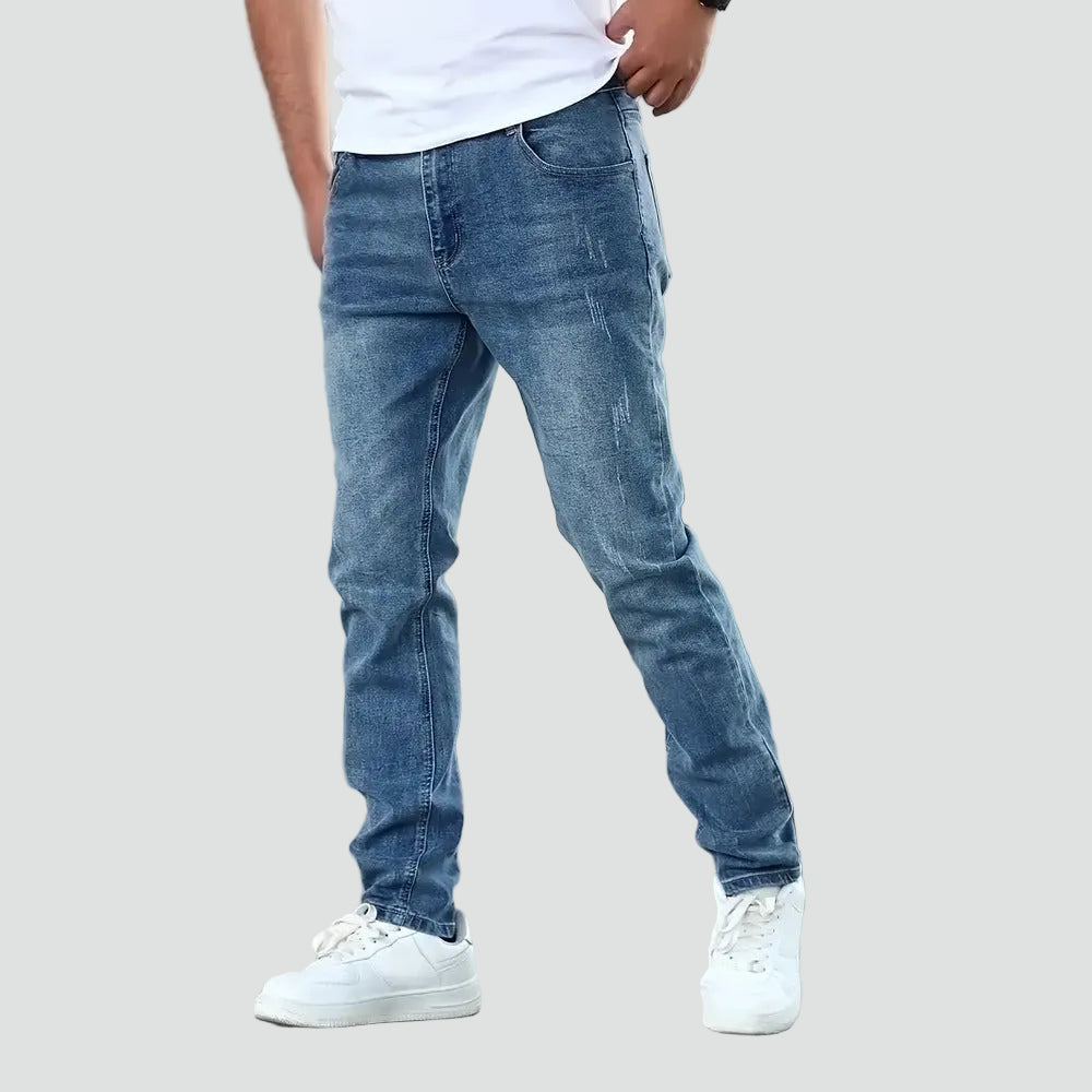 Spijkerbroek Heren Slim Fit Stretch Denim Jeans