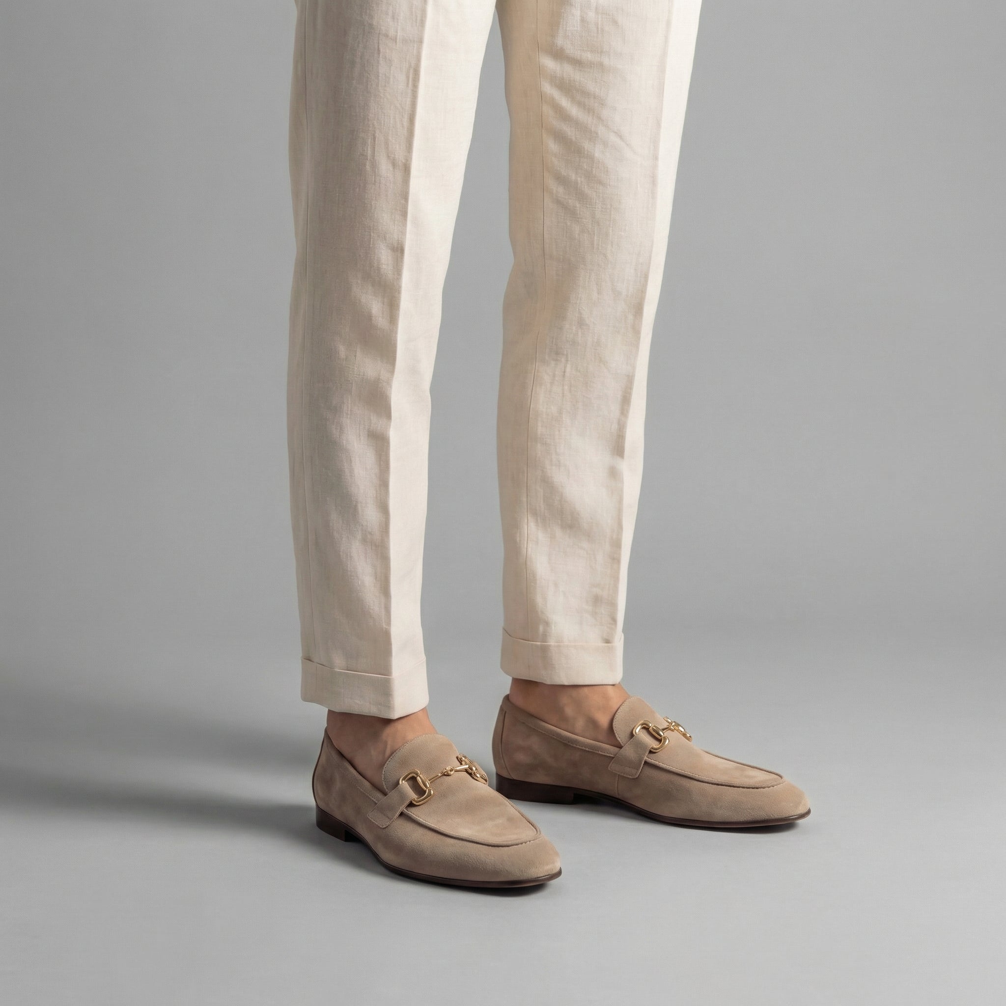 Loafers Heren Suede Horsebit Detail Casual Formeel