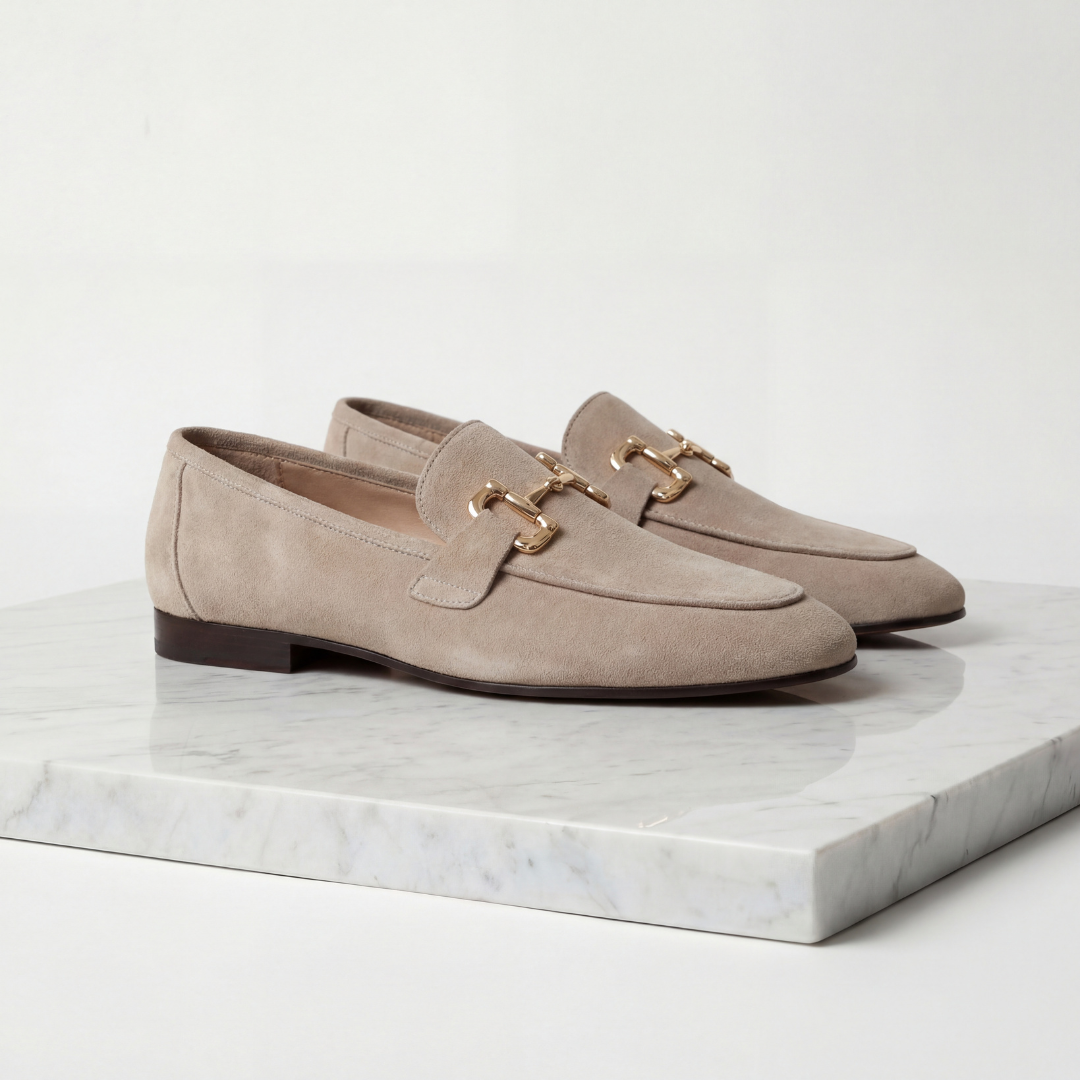 Loafers Heren Suede Horsebit Detail Casual Formeel