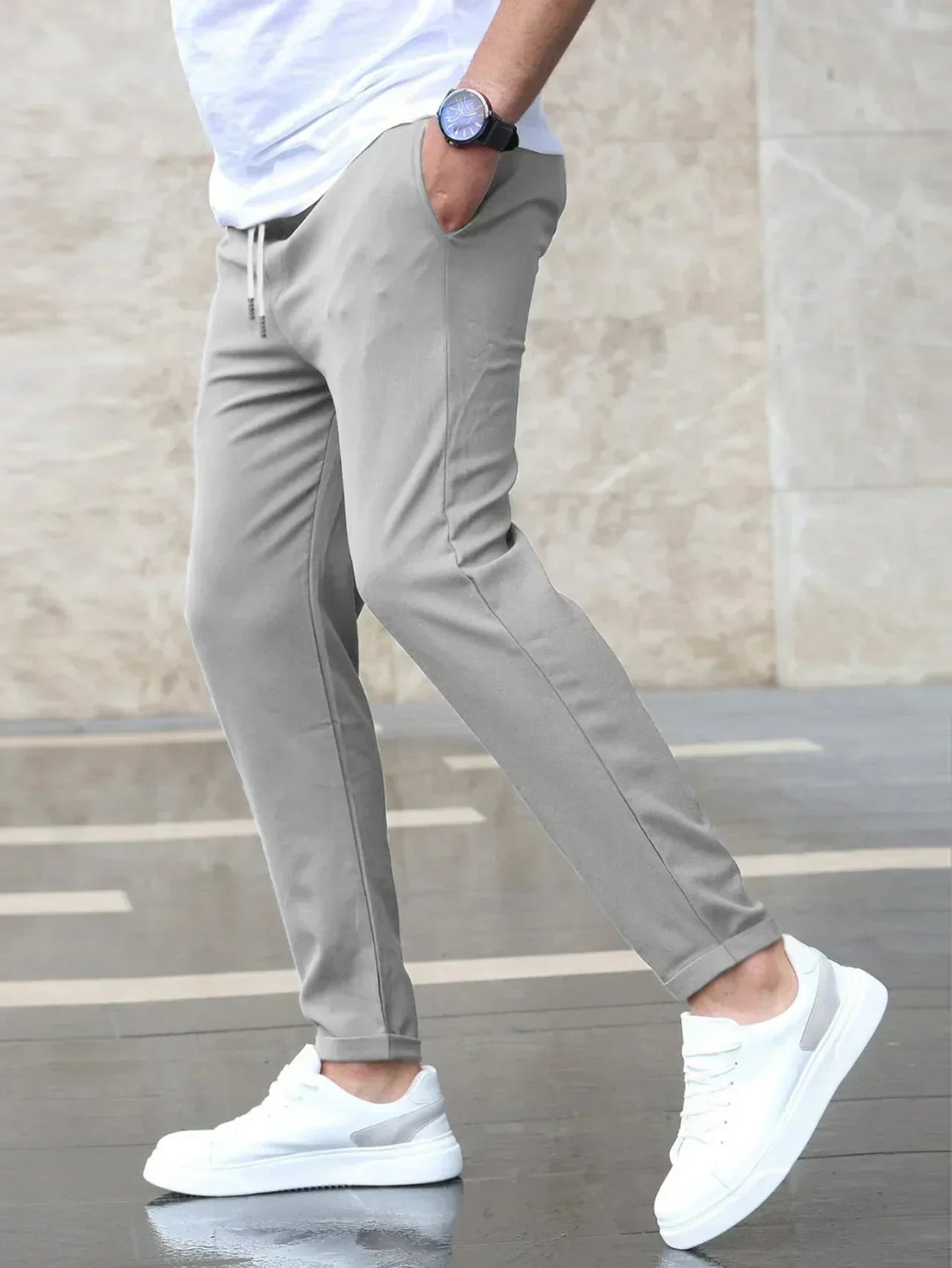 Stretch Comfort Broek Heren Regular Fit Casual