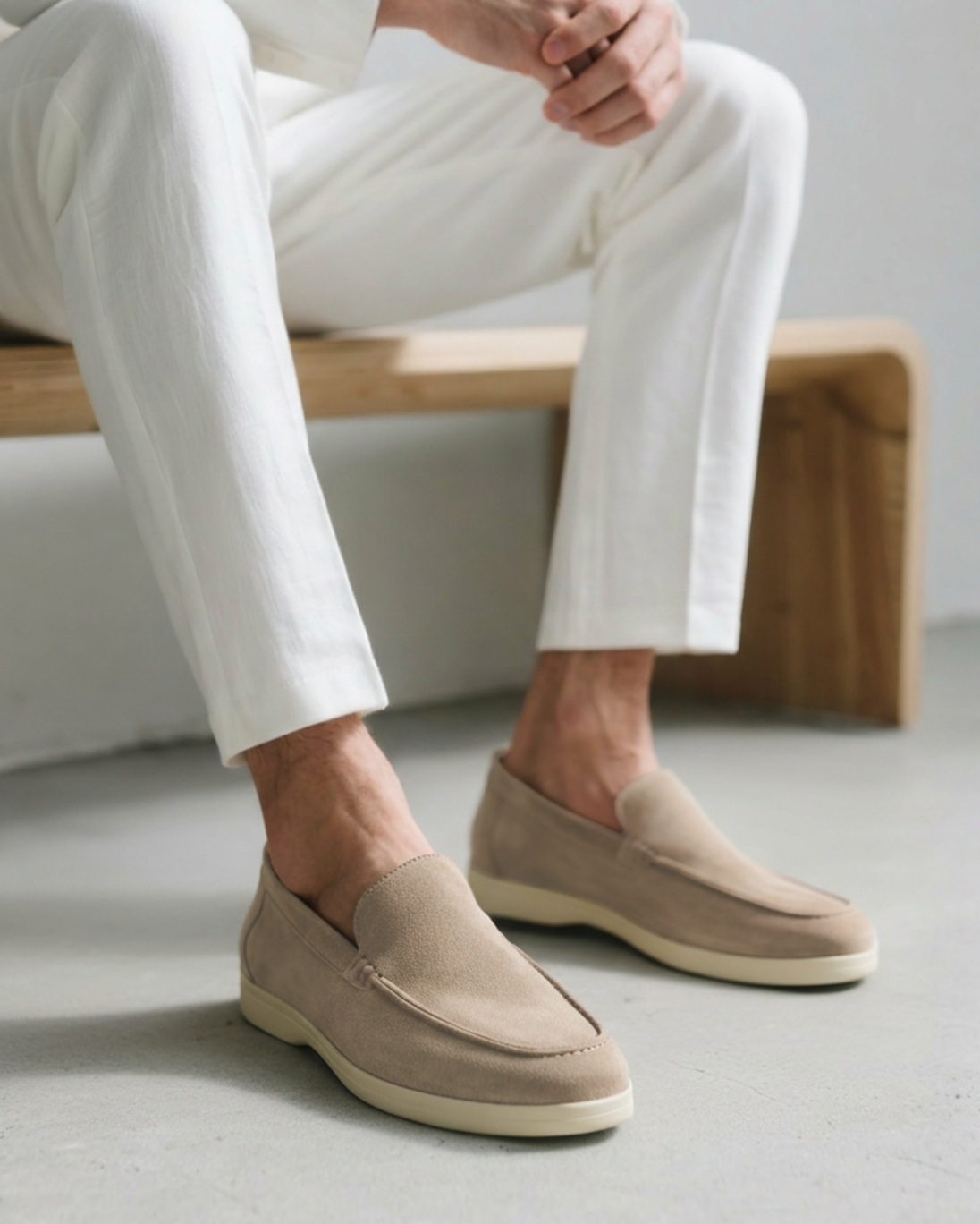 Suede Loafers Heren Casual Comfort Slip On