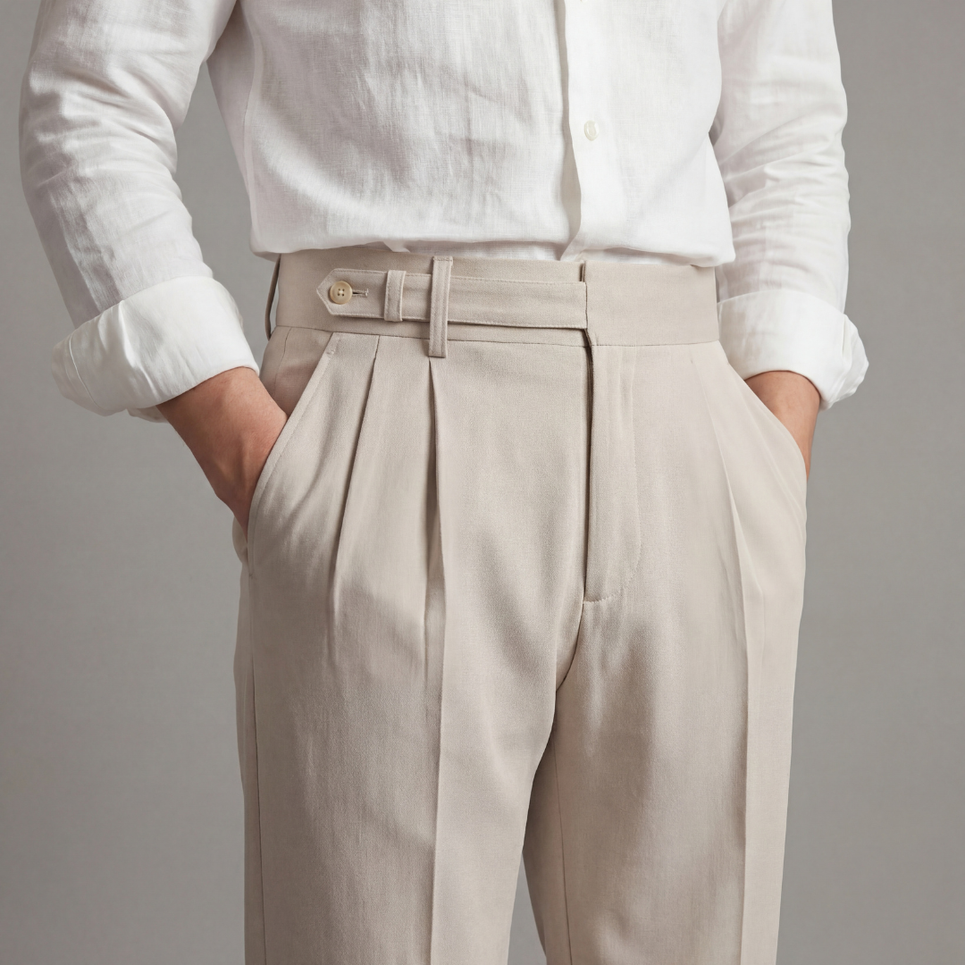 Tailored Fit Broek Heren Klassiek Formeel Kantoor