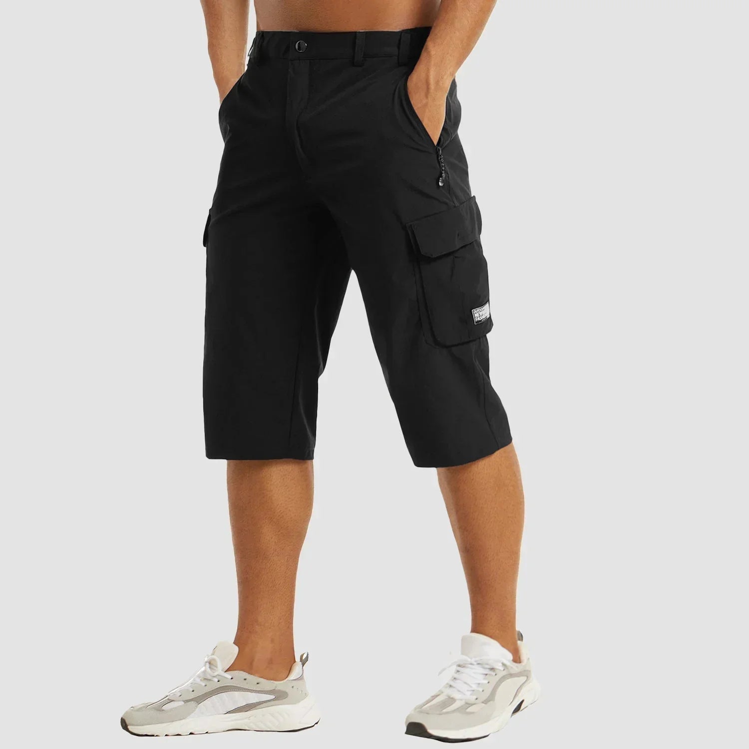 Sneldrogende Cargo Shorts Voor Actieve Mannen Met Meerdere Zakken
