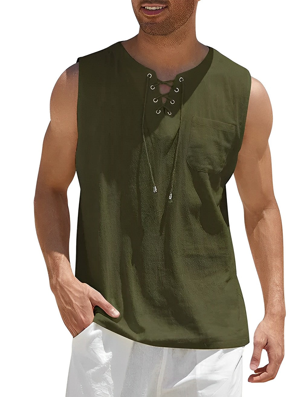 Zomerse Tanktop Voor Heren | Luchtig en Losvallend