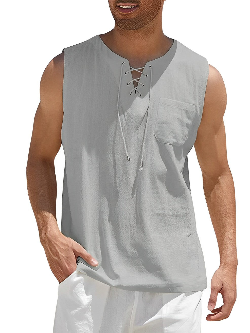 Zomerse Tanktop Voor Heren | Luchtig en Losvallend