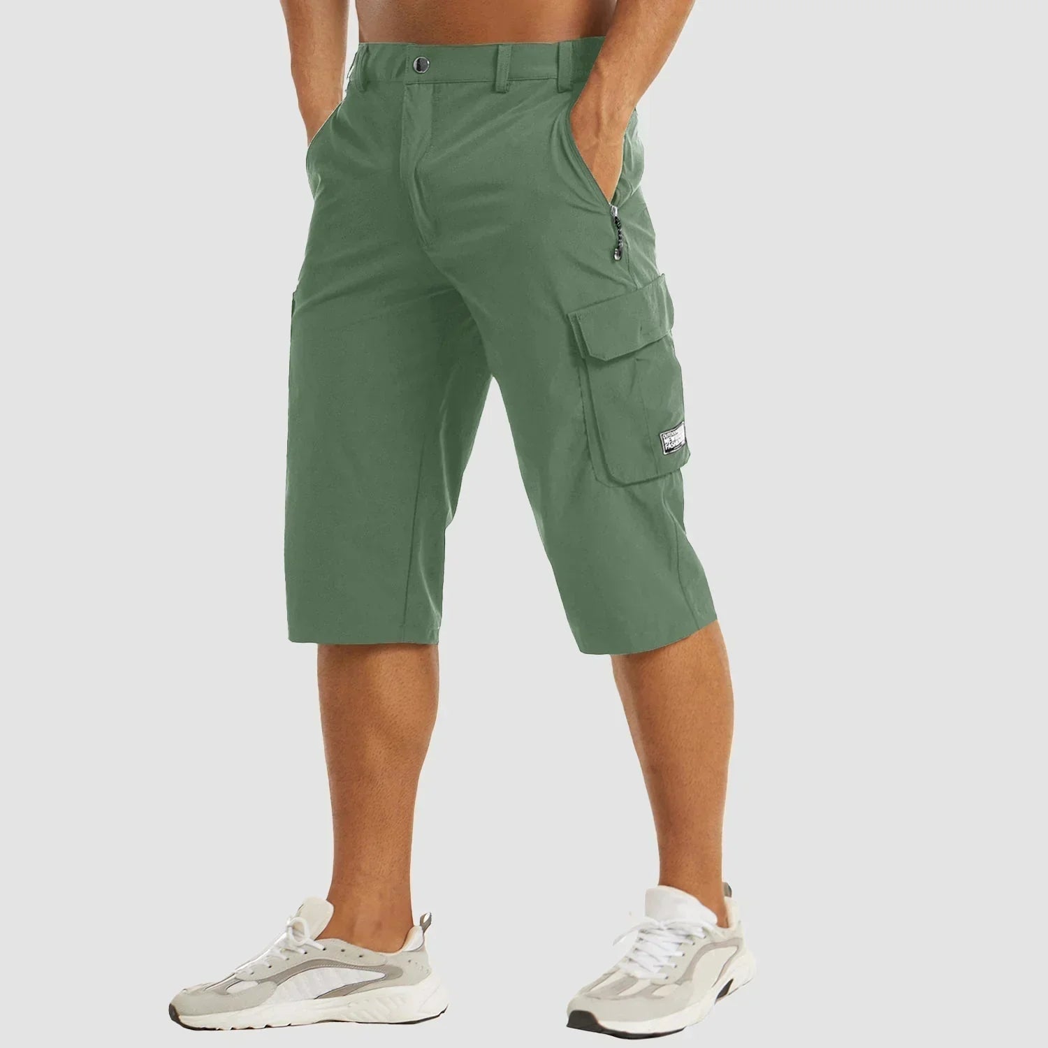 Sneldrogende Cargo Shorts Voor Actieve Mannen Met Meerdere Zakken