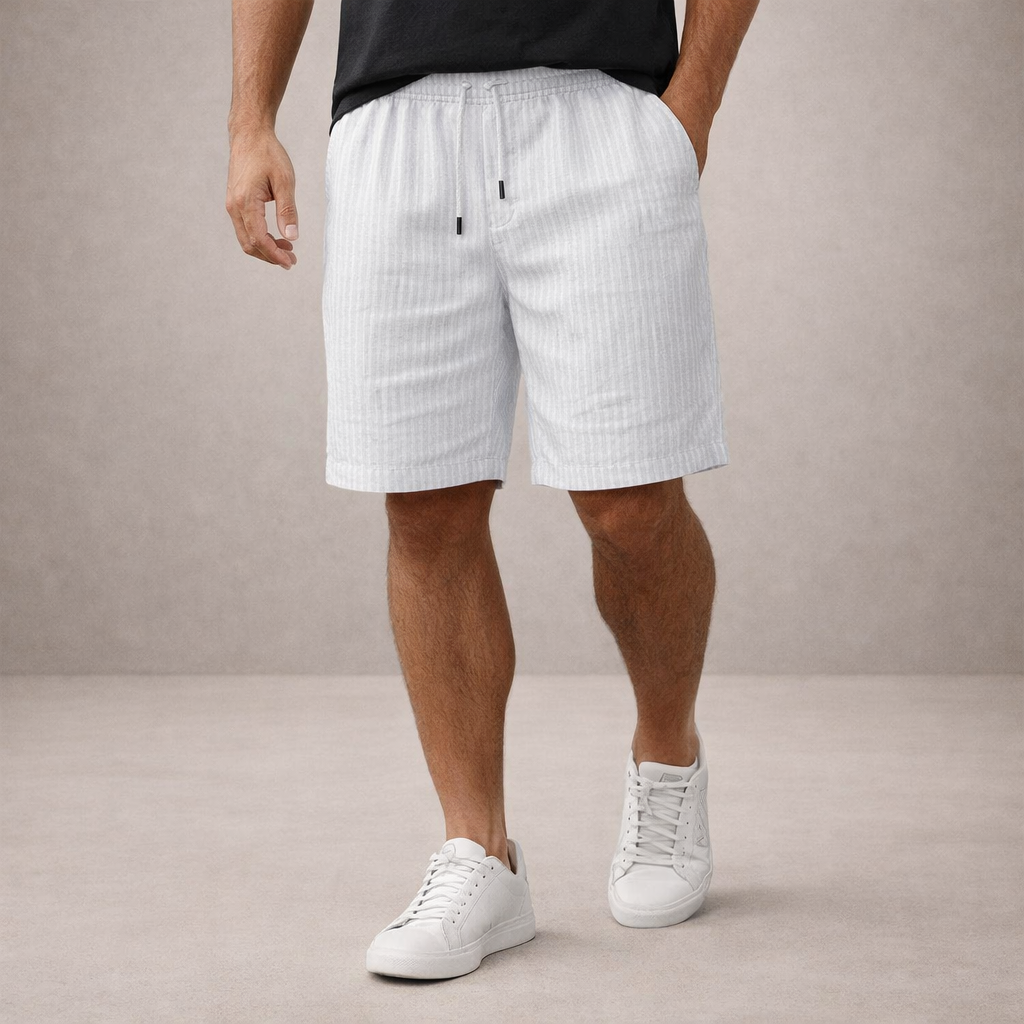 Korte Broek Heren Linnen Regular Fit Ademend Zomer Casual