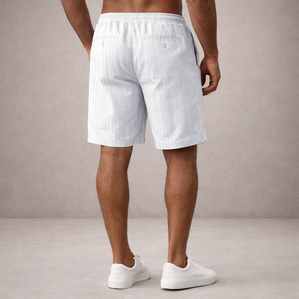 Korte Broek Heren Linnen Regular Fit Ademend Zomer Casual