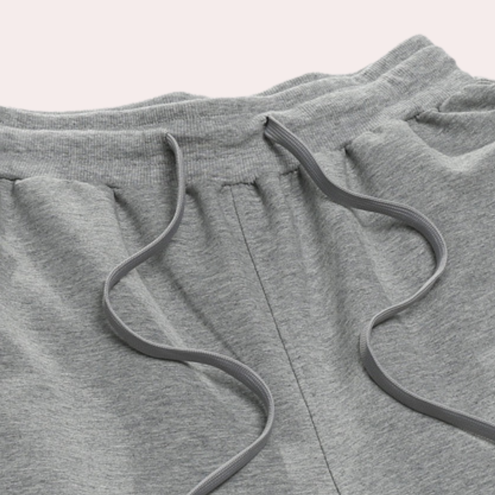 Heren Joggingbroek Met Elastische Taille En Rechte Pijp