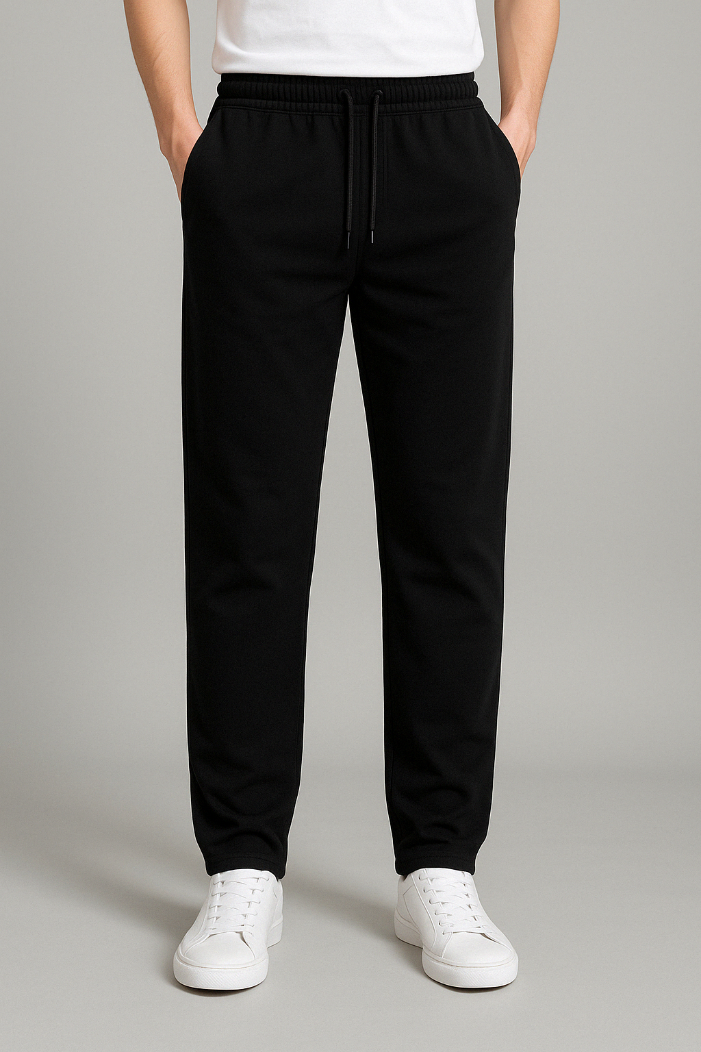 Heren Joggingbroek Met Elastische Taille En Rechte Pijp