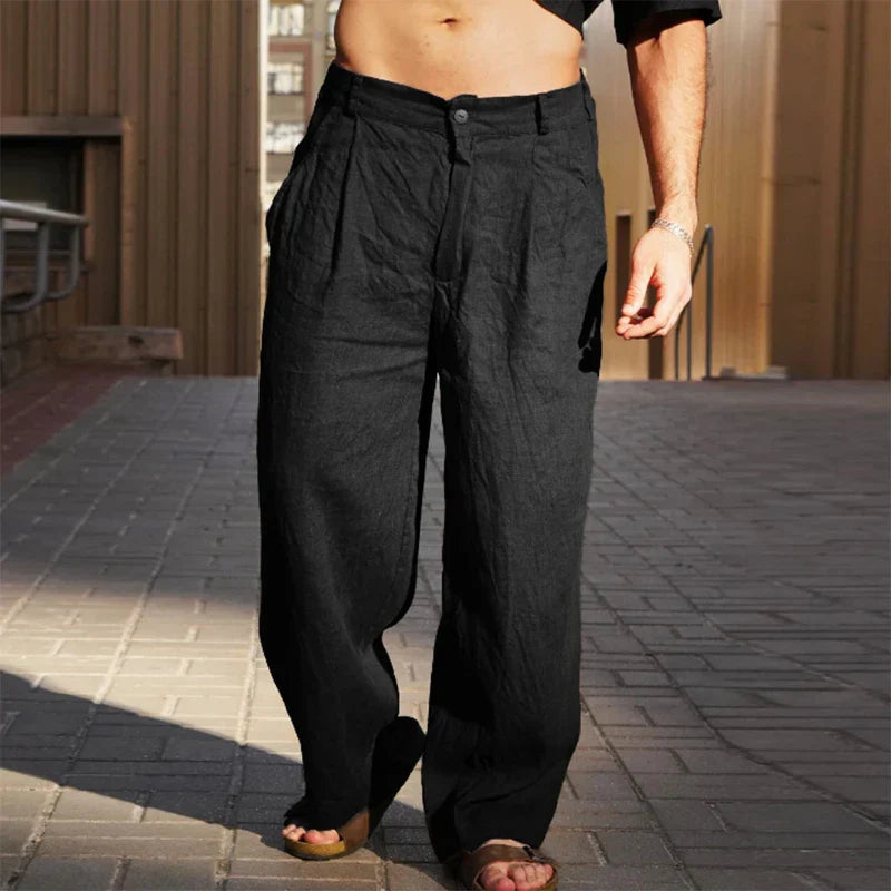Xander | Heren Pantalon met Wijde Pijpen