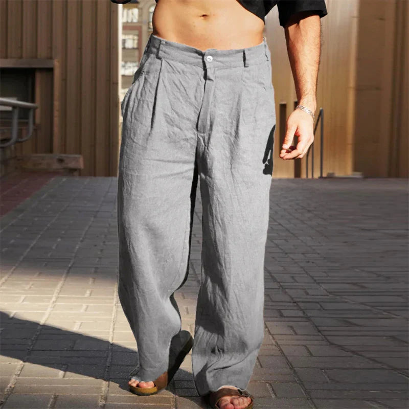 Xander | Heren Pantalon met Wijde Pijpen