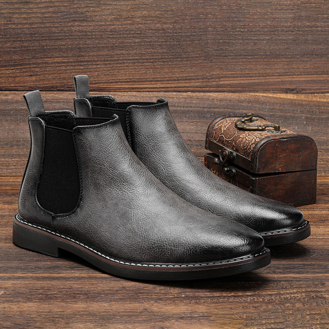 Viktor | Heren Leren Chelsea Boots met Modern Design