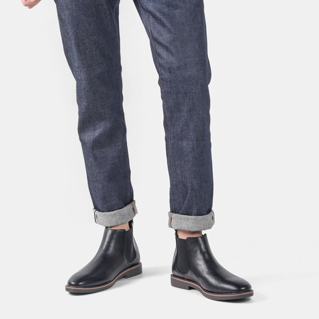 Viktor | Heren Leren Chelsea Boots met Modern Design