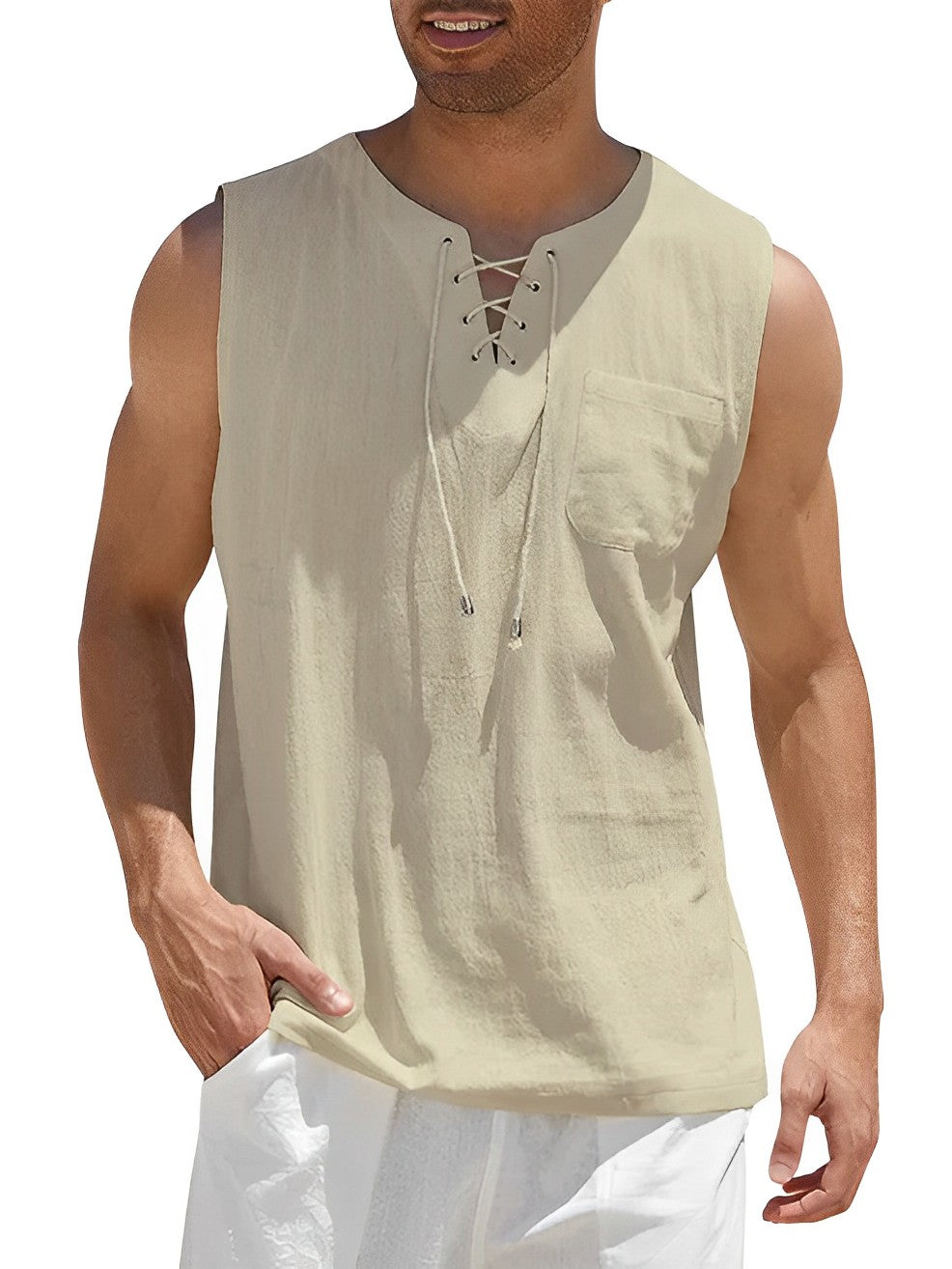 Zomerse Tanktop Voor Heren | Luchtig en Losvallend