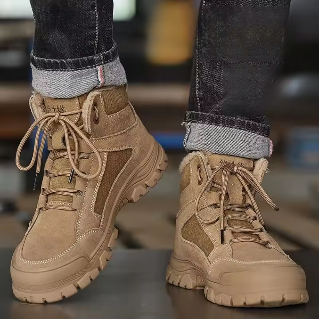 Comfortabele Antislip Werkschoenen met Stalen Neus Heren
