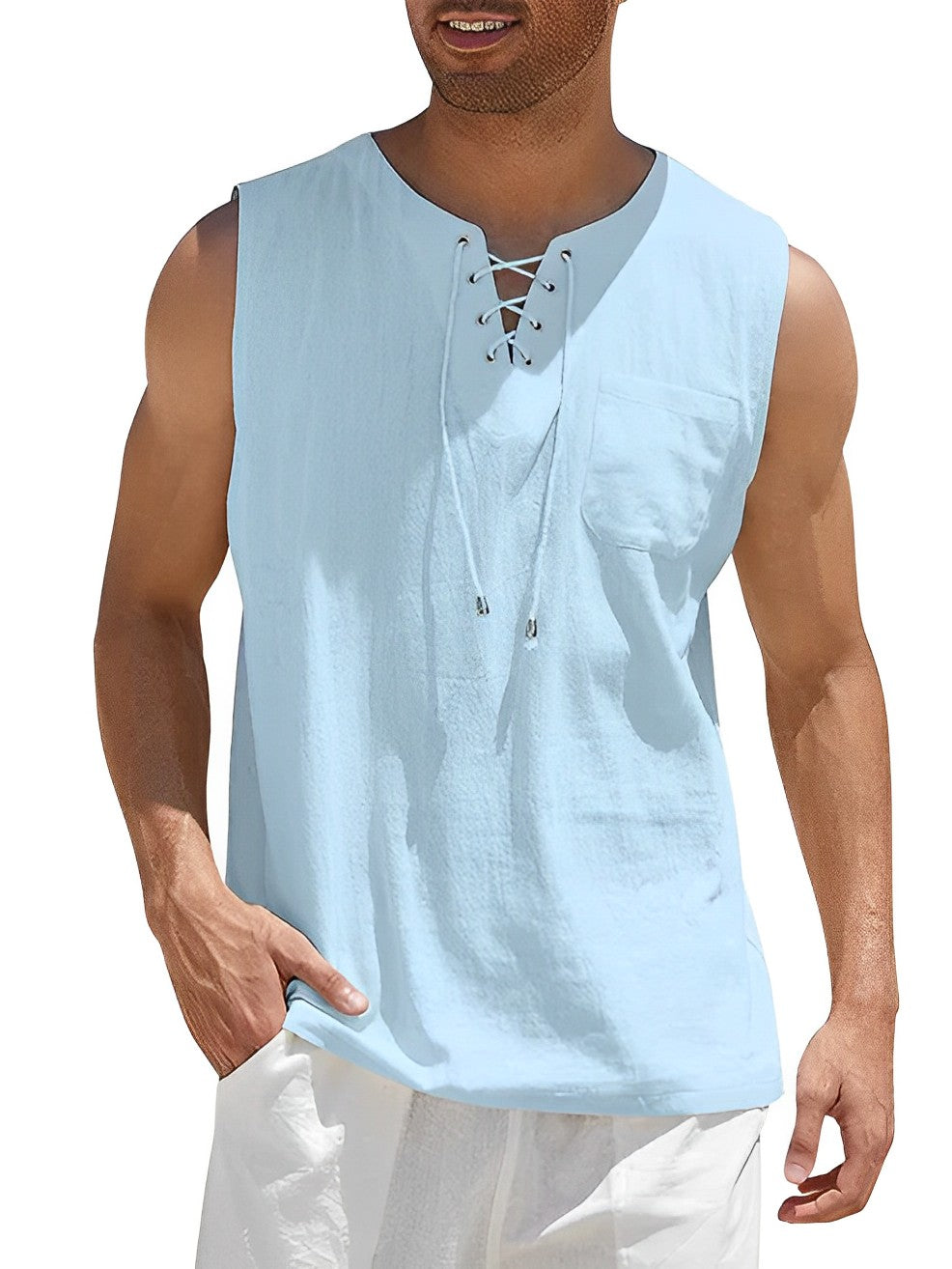 Zomerse Tanktop Voor Heren | Luchtig en Losvallend