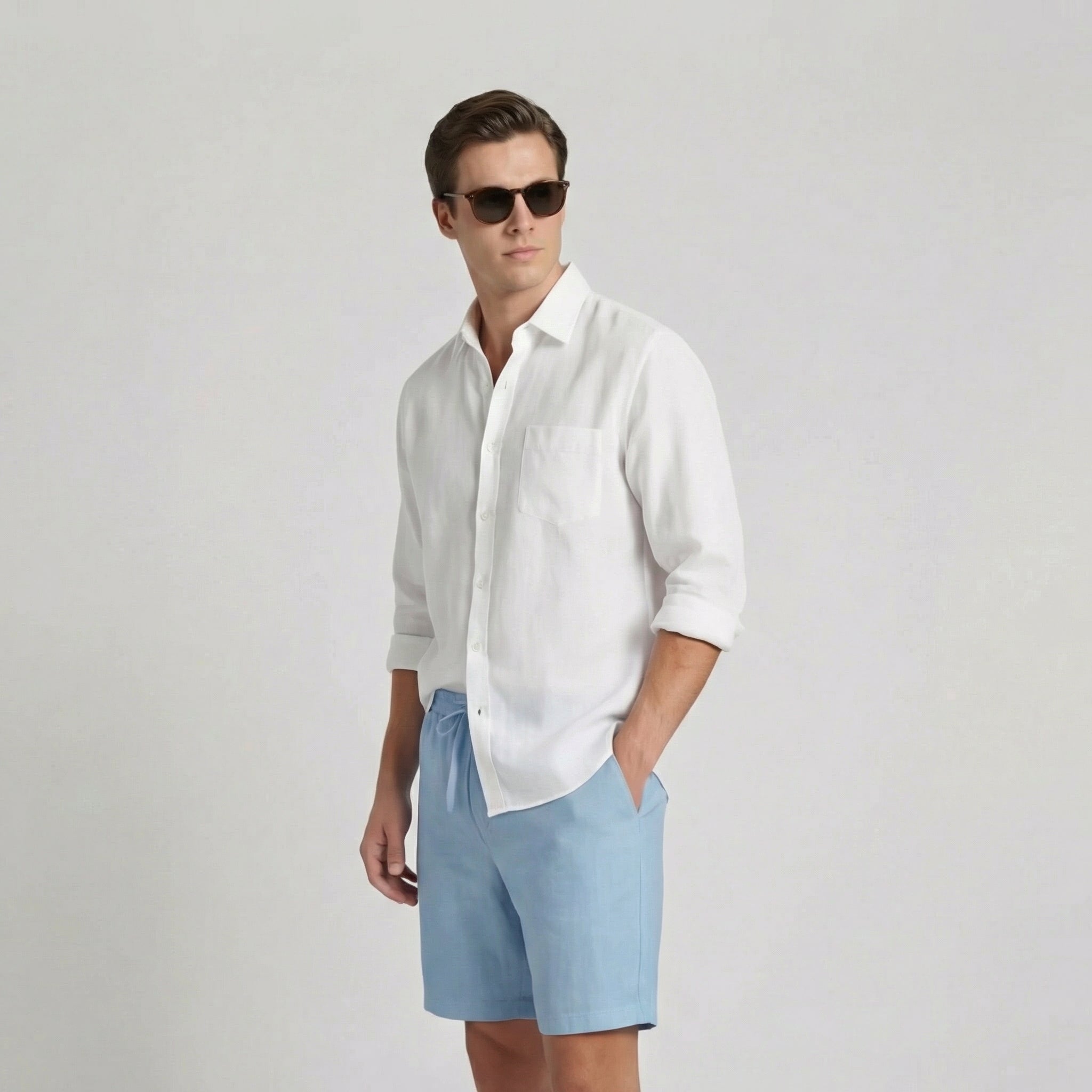 Bermuda Shorts Heren Elastische Taille Casual Zomer