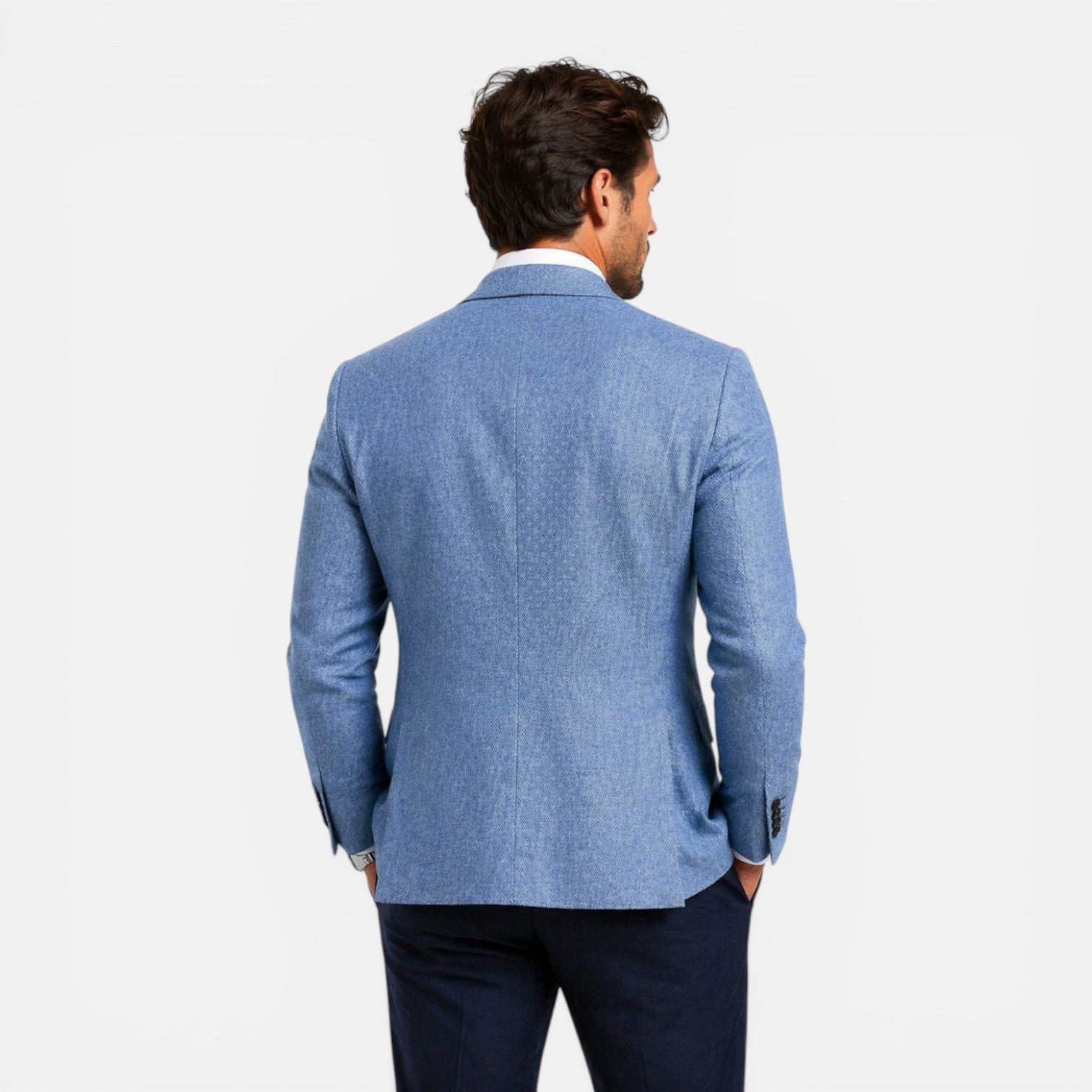 Blazer Heren Slim Fit Linnen Smart Casual Zomer