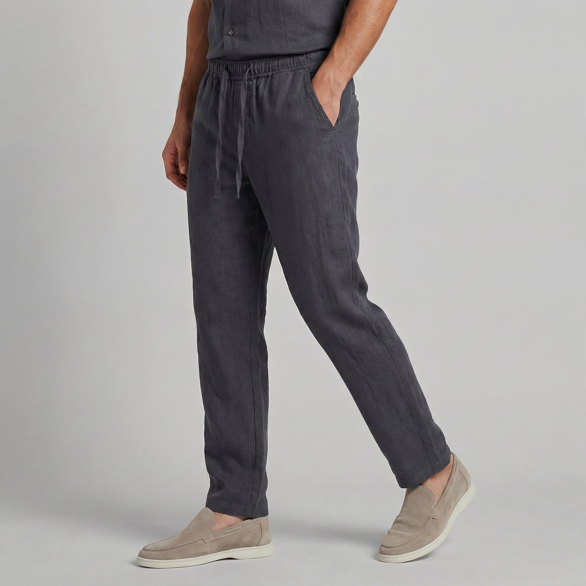 Broek Heren Wide Leg Casual Zomer