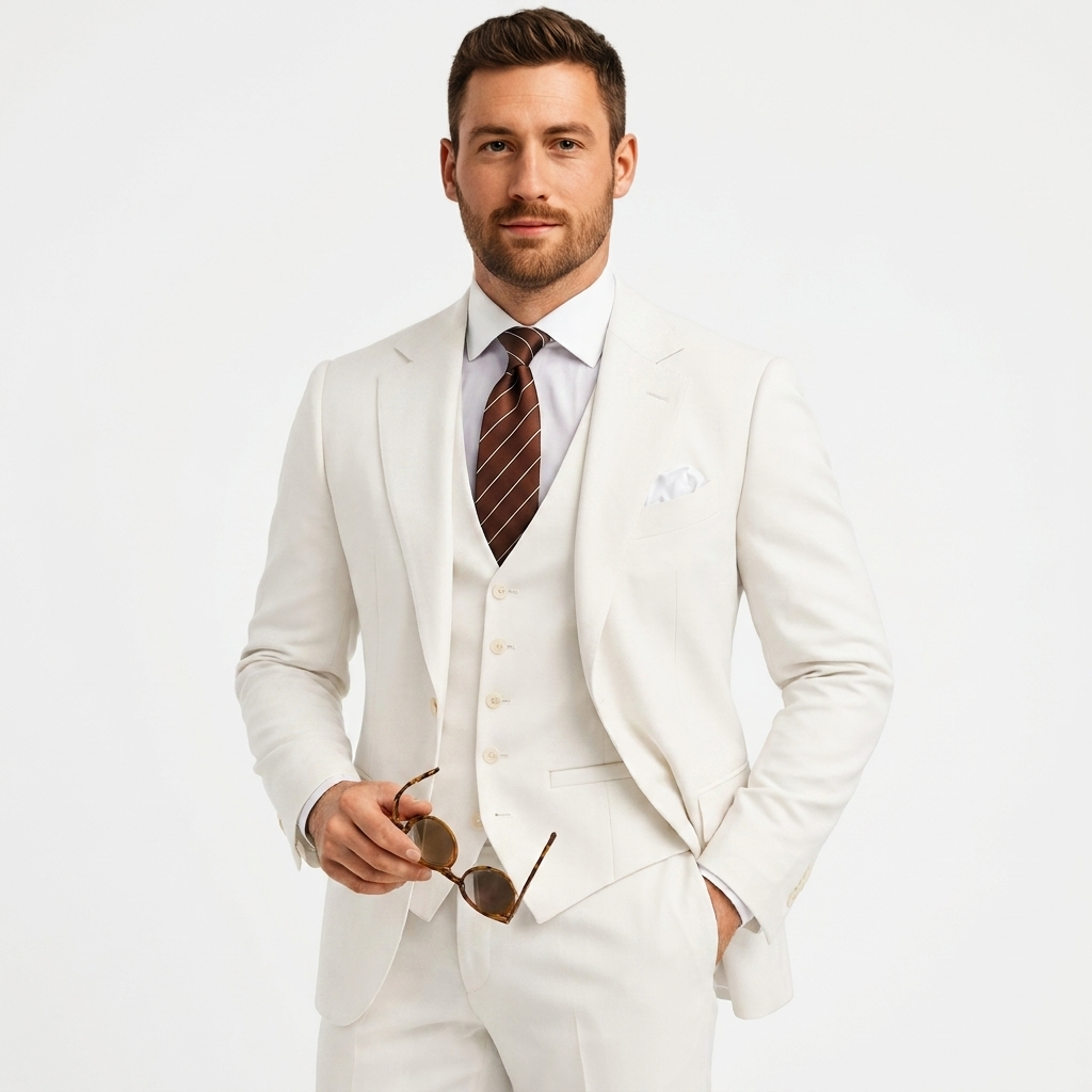 Luxe Heren Driedelig Pak met Blazer en Gilet en Pantalon