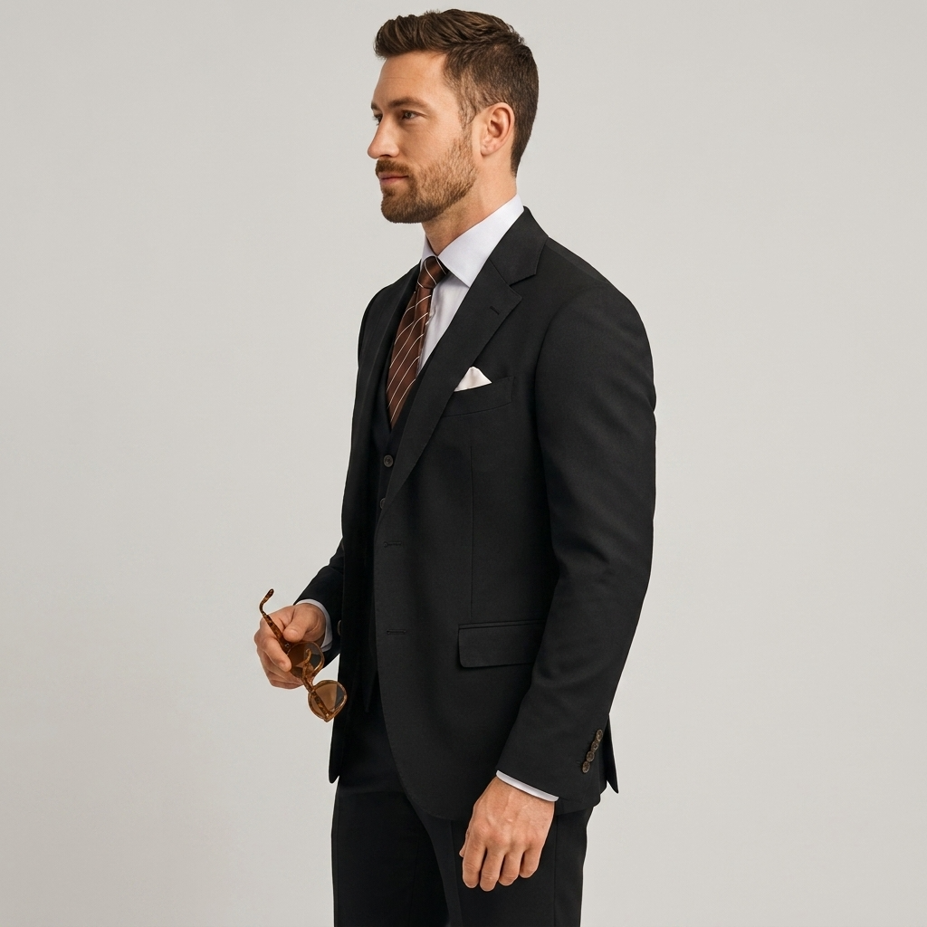 Luxe Heren Driedelig Pak met Blazer en Gilet en Pantalon