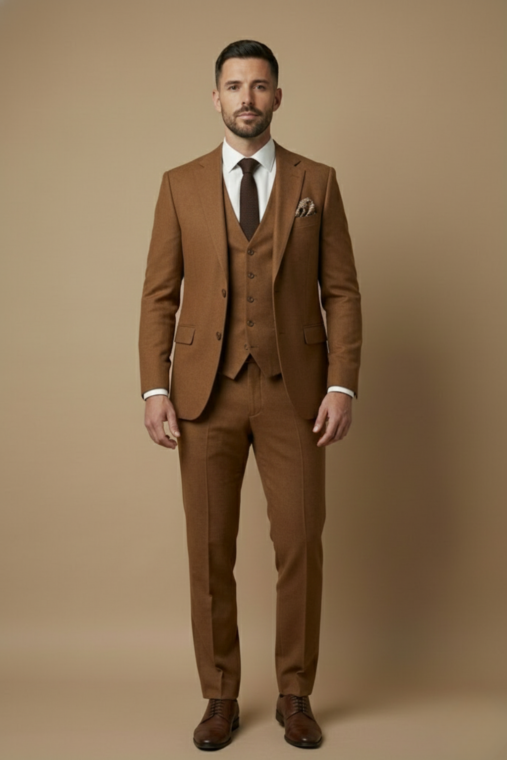 Driedelig Pak Heren Slim Fit Bruiloft Formeel