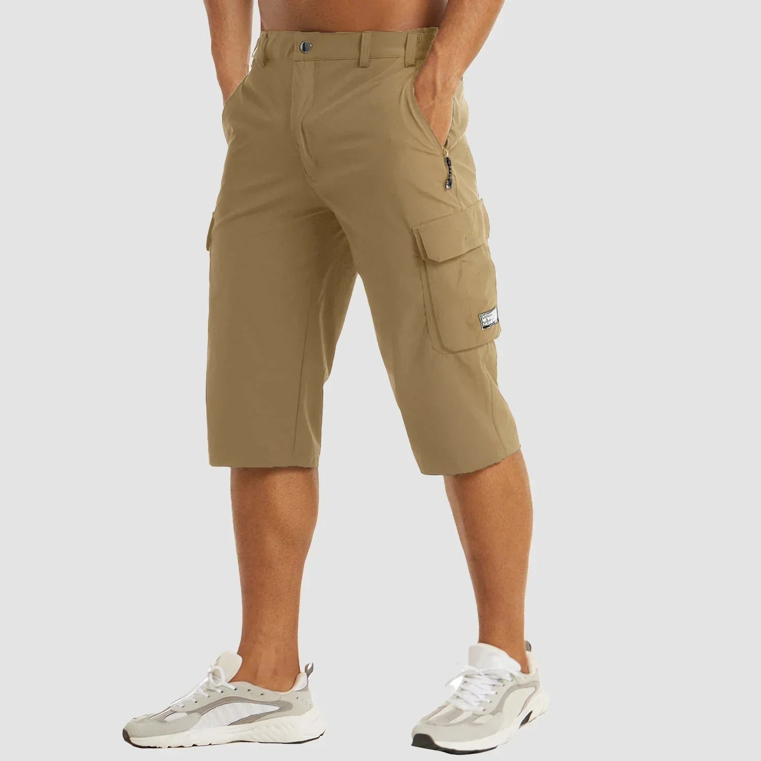 Sneldrogende Cargo Shorts Voor Actieve Mannen Met Meerdere Zakken
