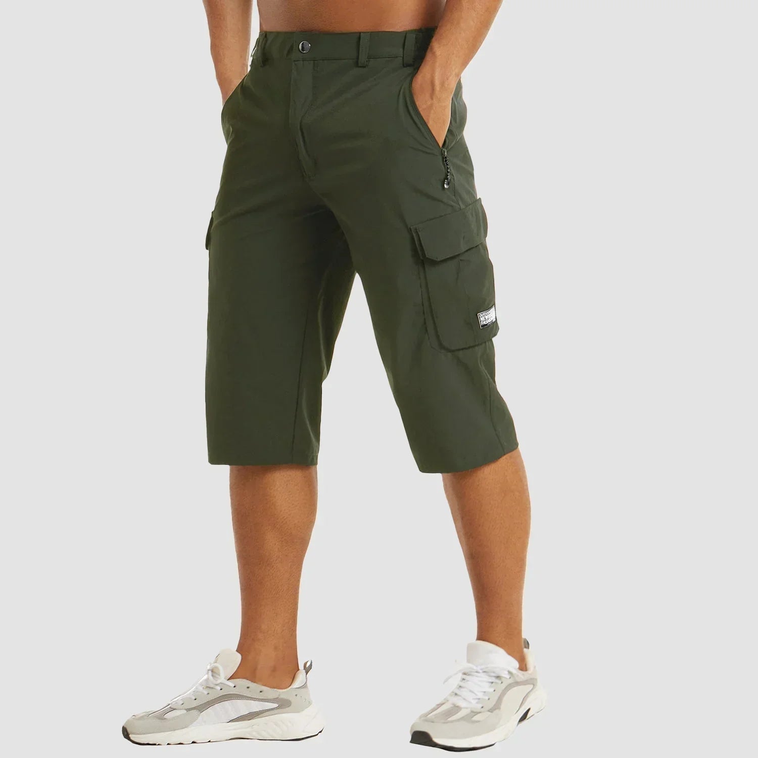 Sneldrogende Cargo Shorts Voor Actieve Mannen Met Meerdere Zakken